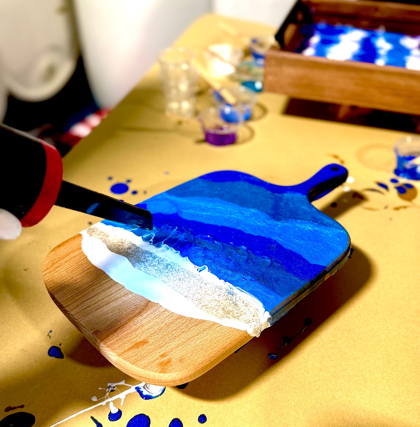 11/9/2025-Resin Pressed Flower & Charcuterie Board and Tray Private Party Workshop