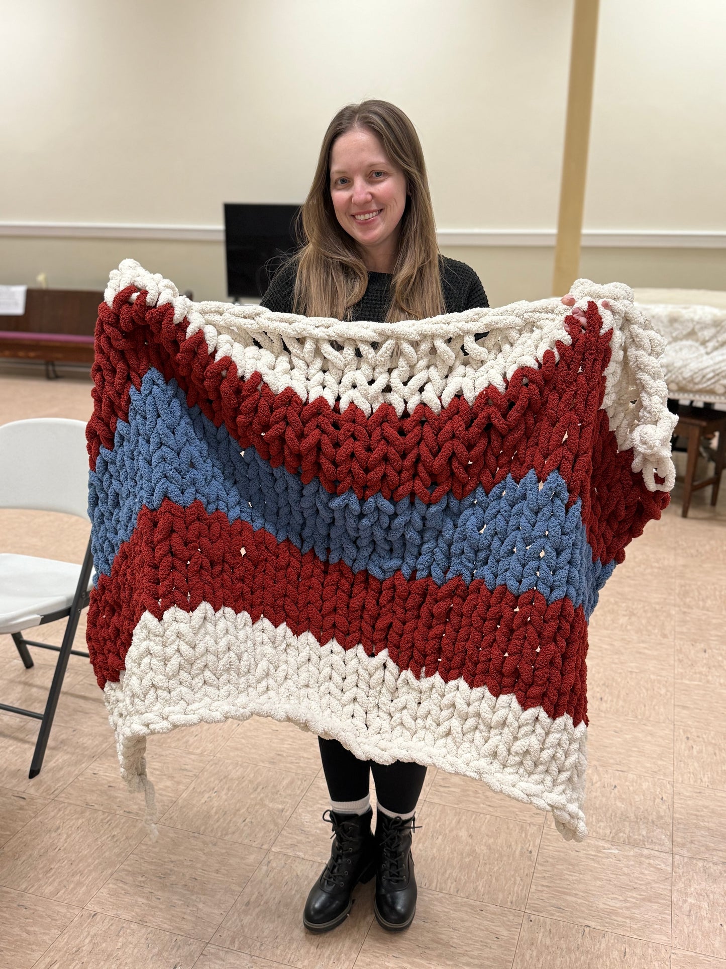 10/29/2025-Thick Cozy Blanket and Scarf Workshop @ Central Congregational Church Newburyport, MA