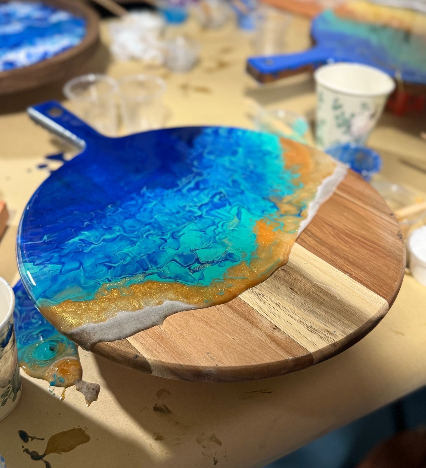 11/9/2025-Resin Pressed Flower & Charcuterie Board and Tray Private Party Workshop