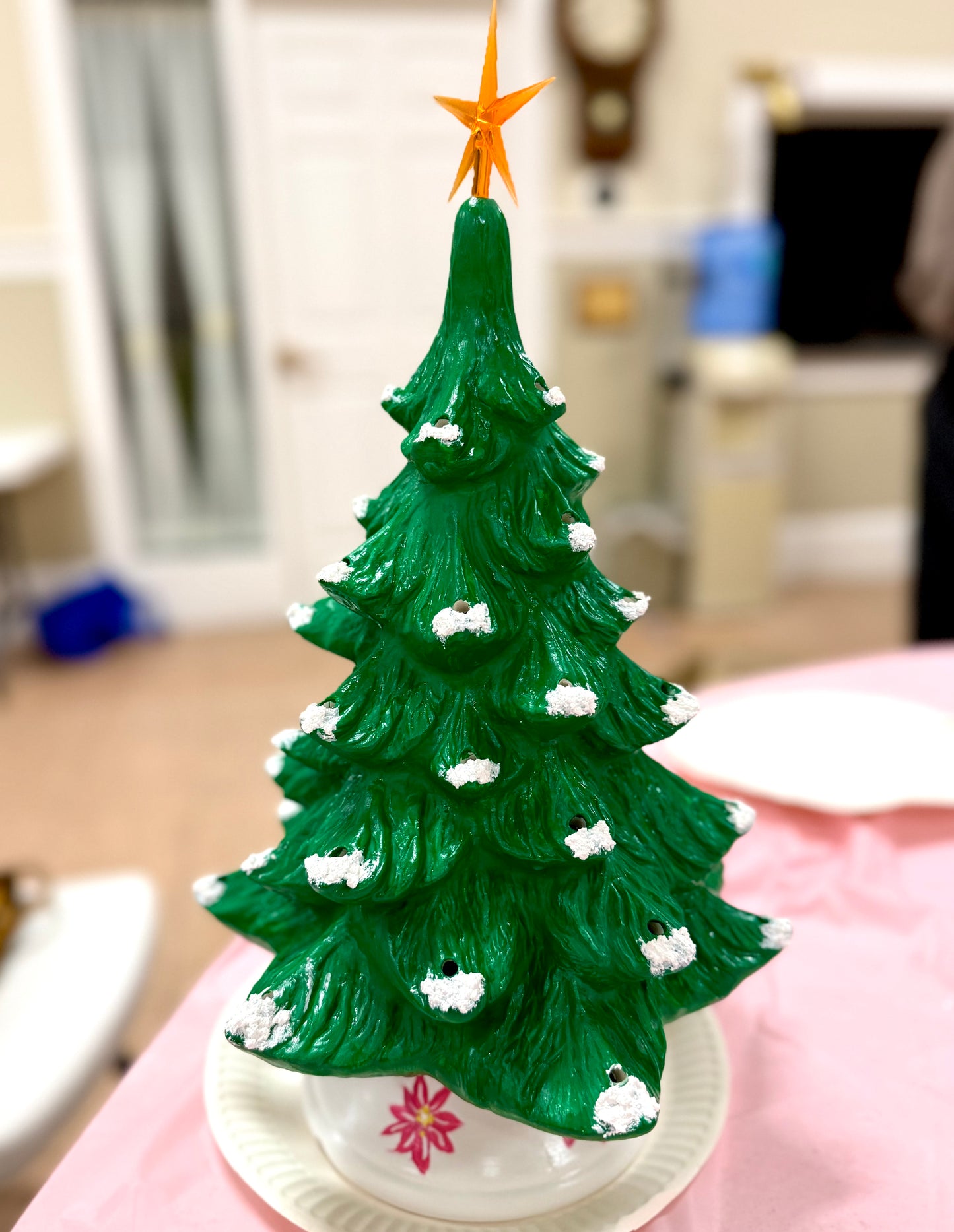 Paint Your Own Ceramic Christmas Tree, Vintage Truck or Gnome Tree take home kit!