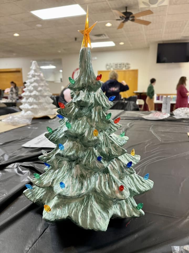 Paint Your Own Ceramic Christmas Tree, Vintage Truck or Gnome Tree take home kit!