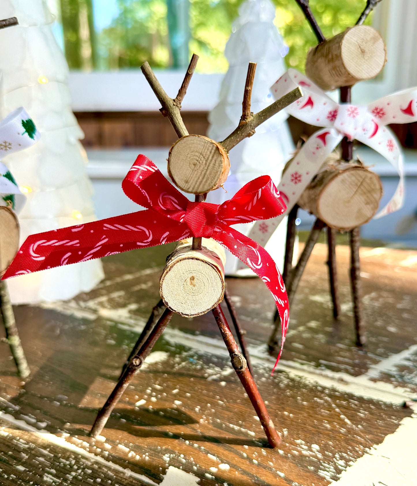 Reindeer Family and Sea Glass Tree Scene Take-Home Kits