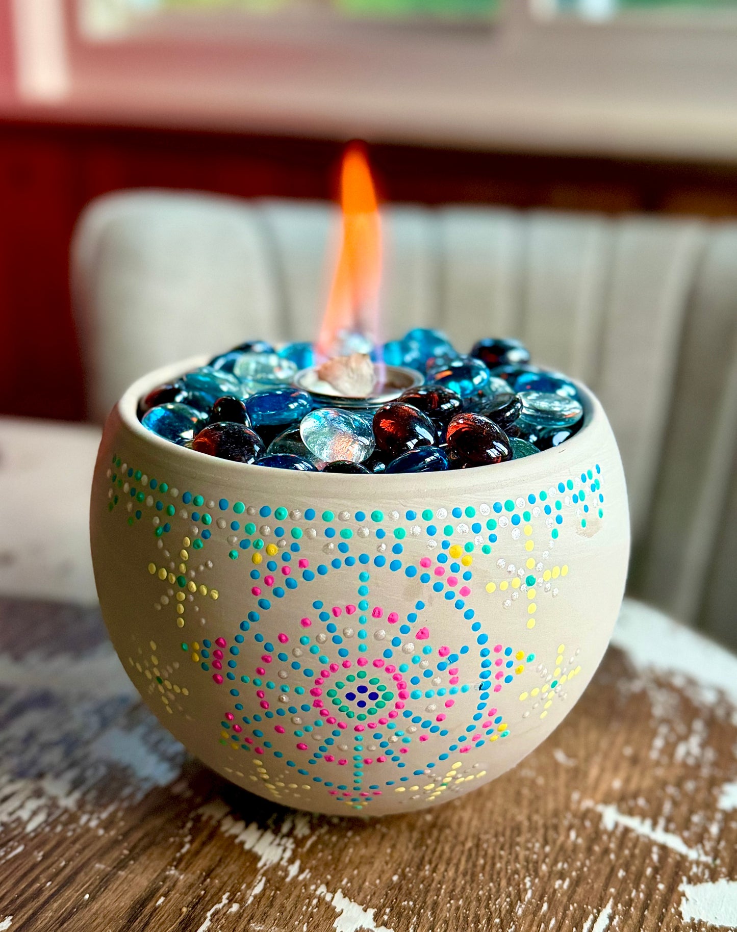 8/12/2026-Mandala Fire Bowl and Decoupage Flower Pot Workshop @Art Workz Creative Studio (11 Chestnut st. 2nd floor Amesbury, MA)