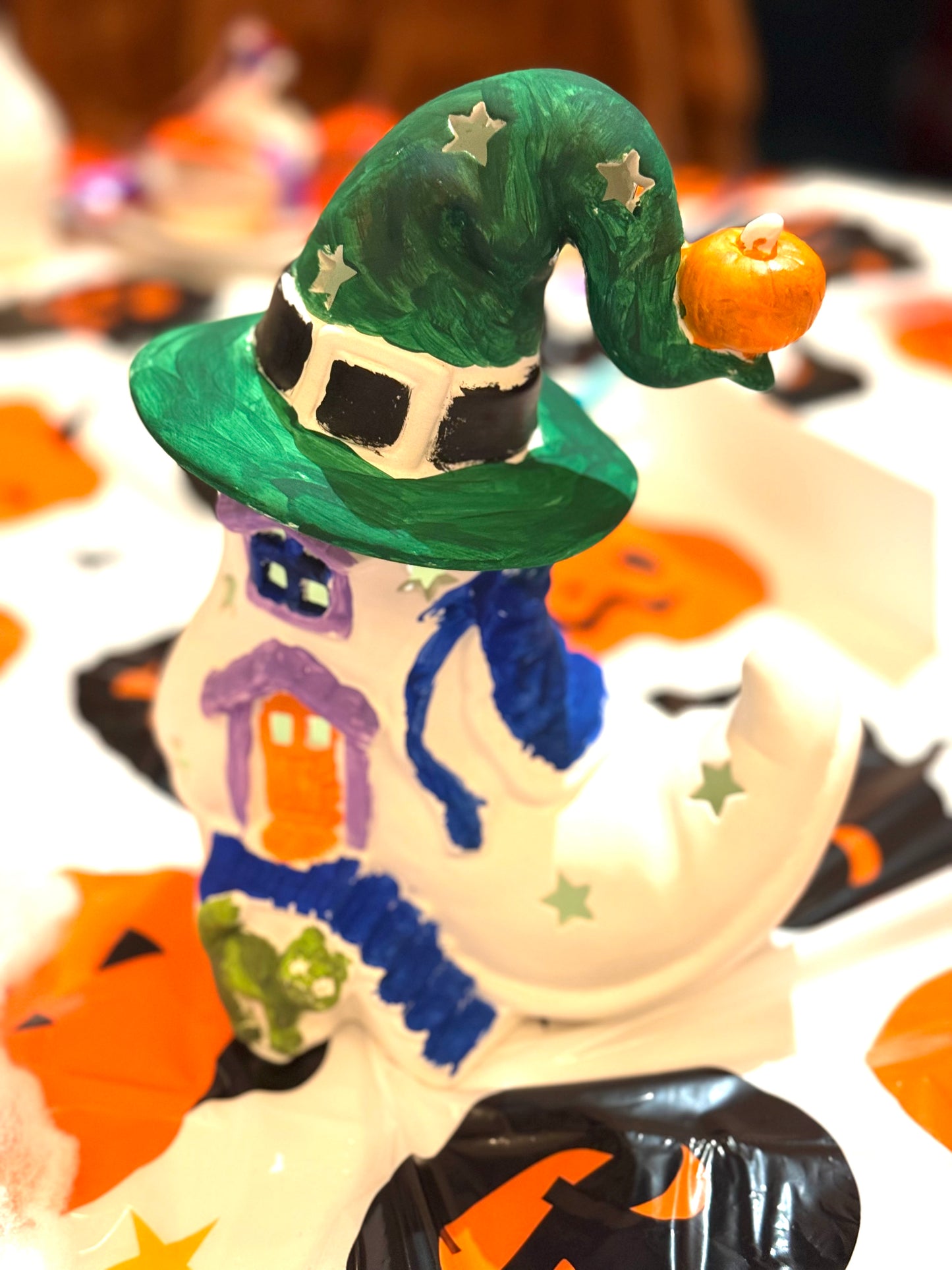Halloween Ceramic Lamp & Light up Painting Kit