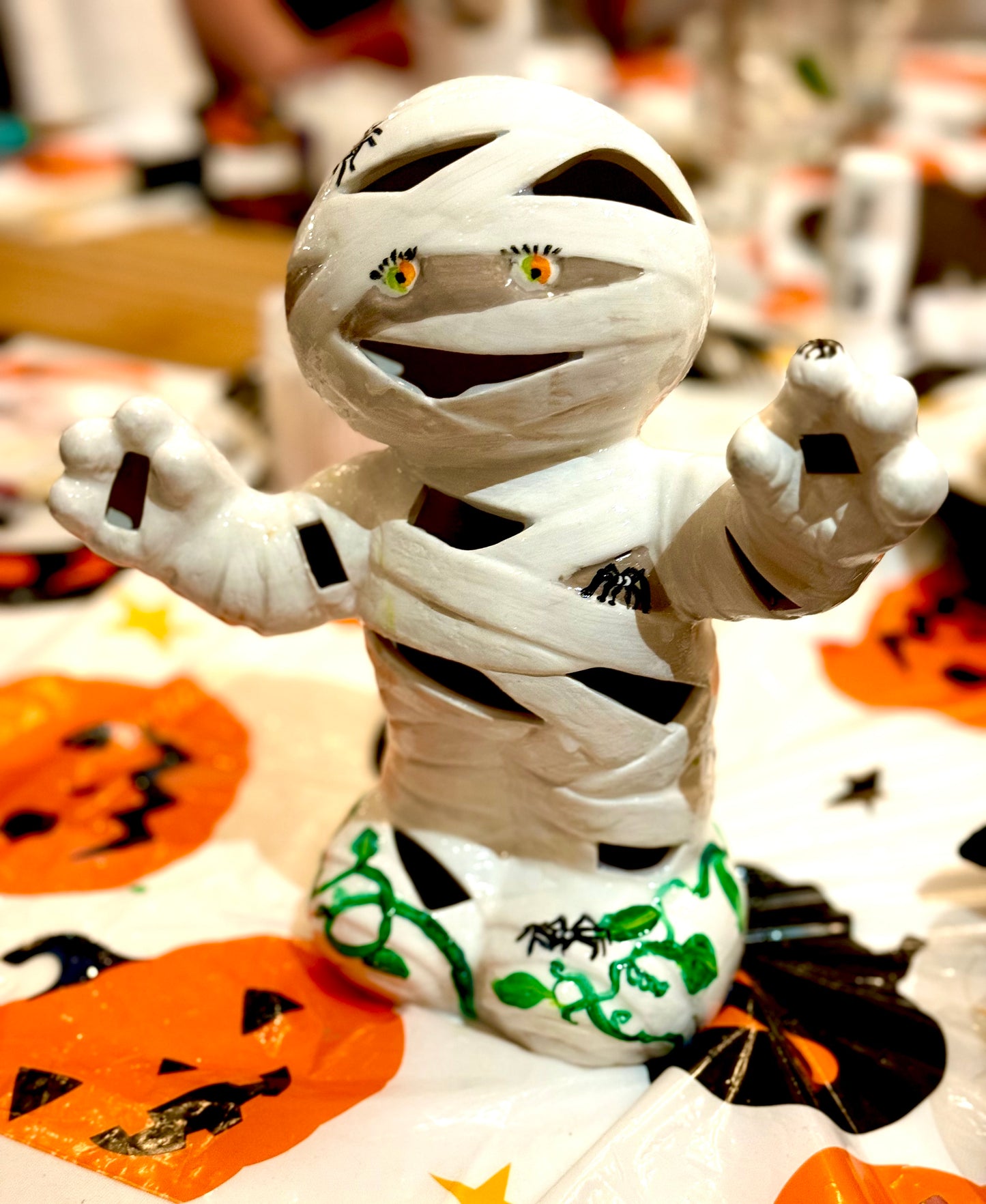 Halloween Ceramic Lamp & Light up Painting Kit