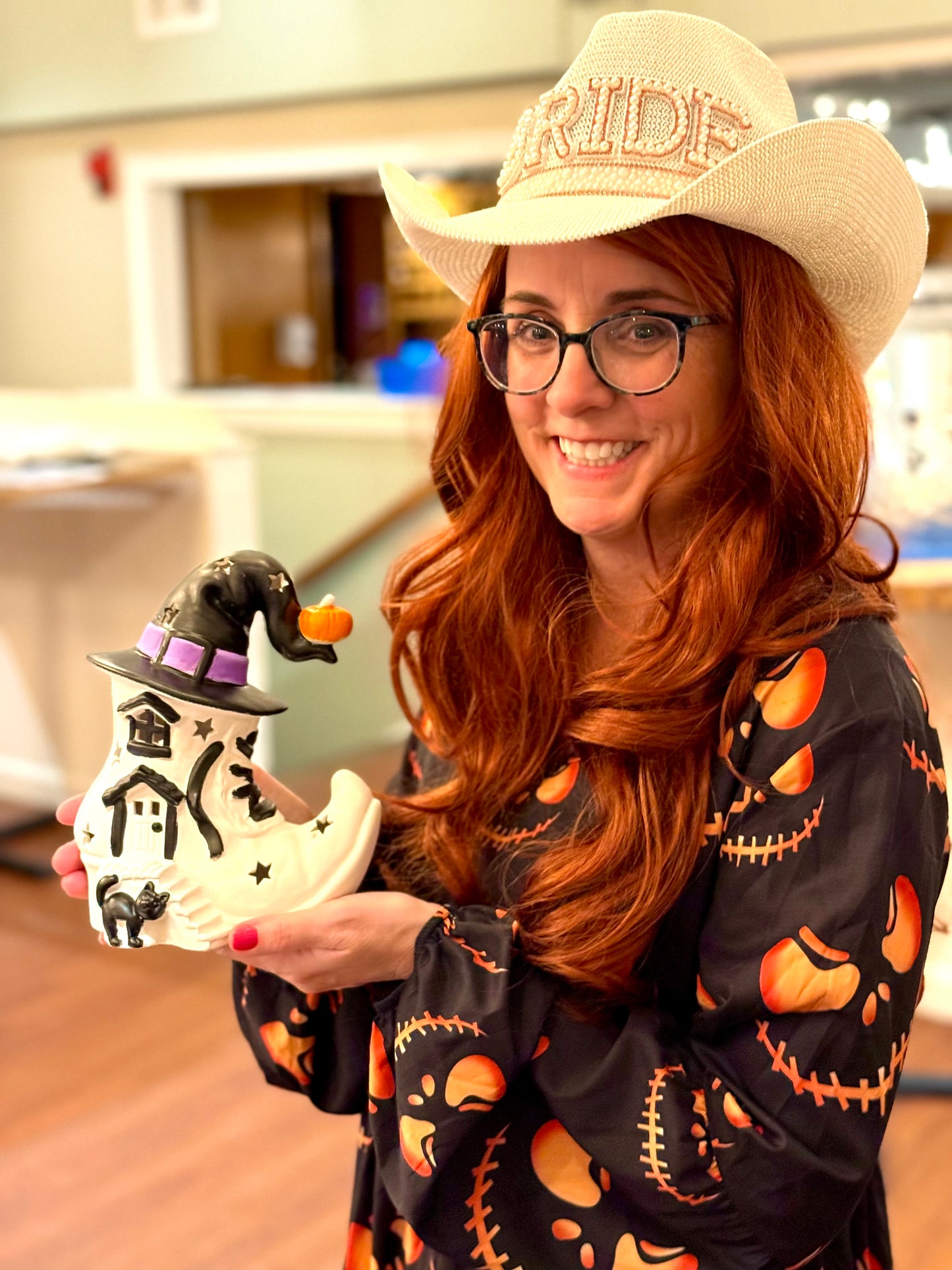 Halloween Ceramic Lamp & Light up Painting Kit
