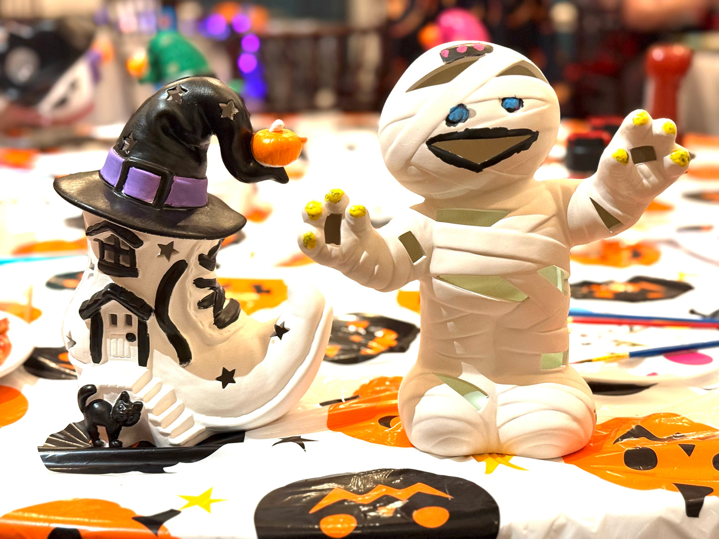 Halloween Ceramic Lamp & Light up Painting Kit