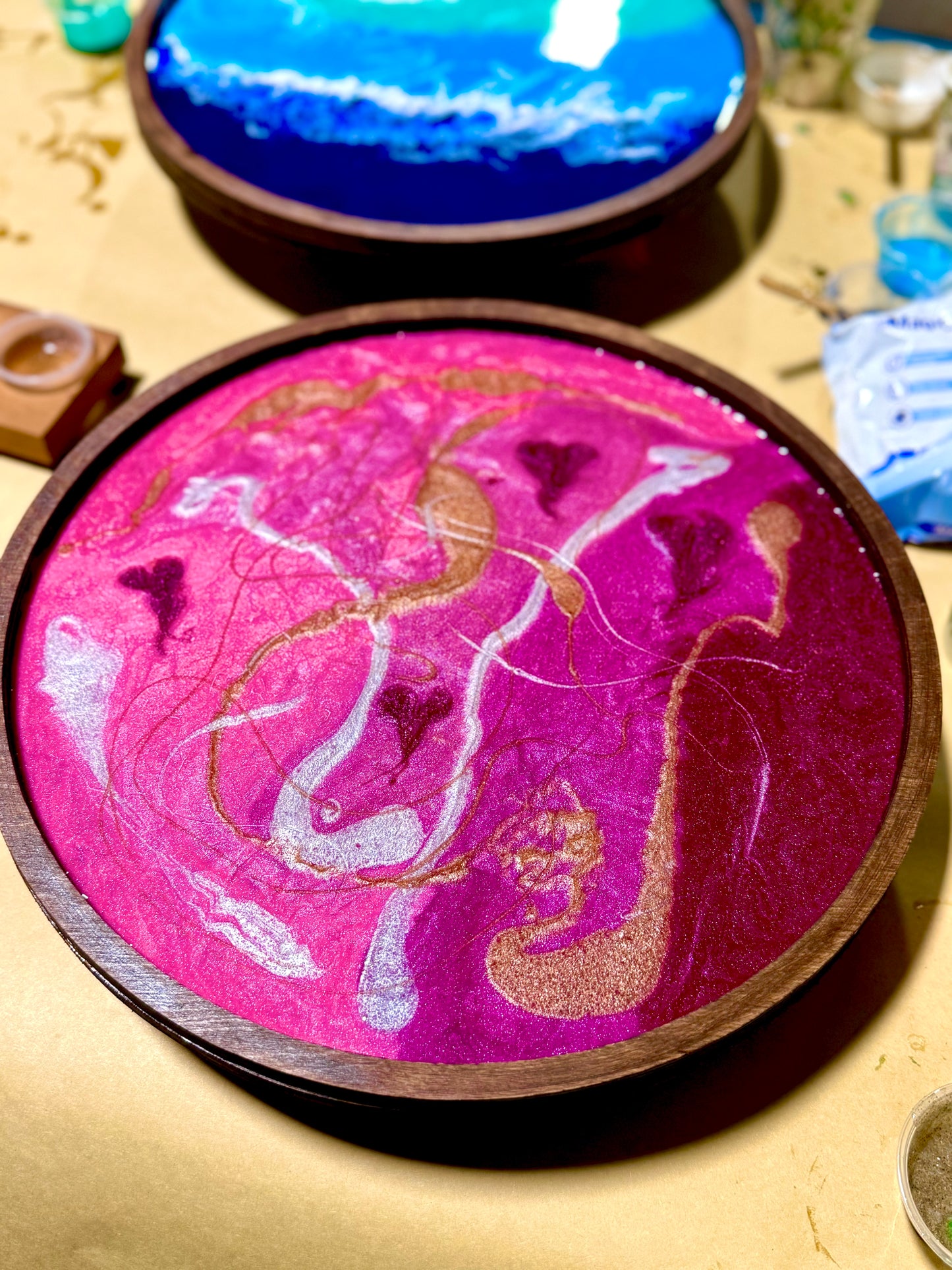 11/9/2025-Resin Pressed Flower & Charcuterie Board and Tray Private Party Workshop