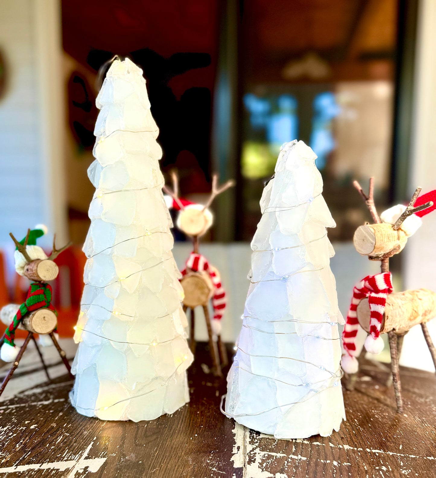 Reindeer Family and Sea Glass Tree Scene Take-Home Kits