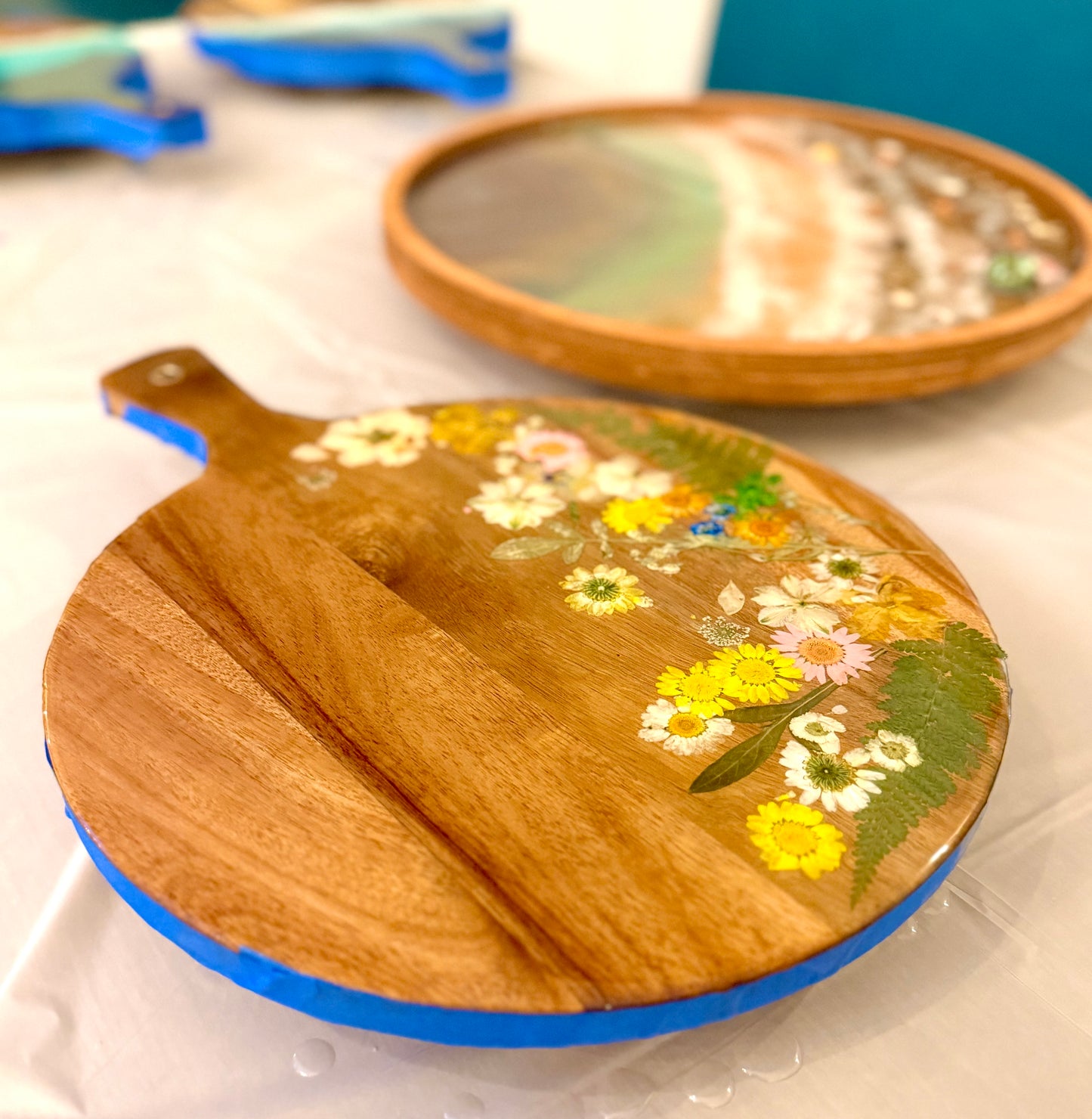 4/9/2026-Resin Pressed Flower & Charcuterie Board and Tray Workshop @ 14 Titcomb St. Newburyport, MA
