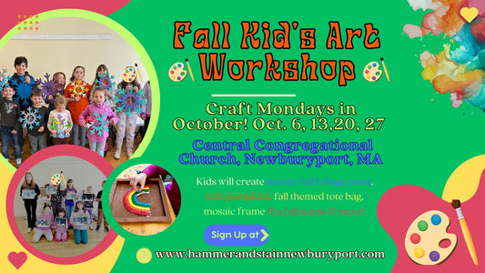 10/6/2025-10/27/2025-Fall Kids' Workshops-Mondays in October @Central Congregational Church, Newburyport, MA