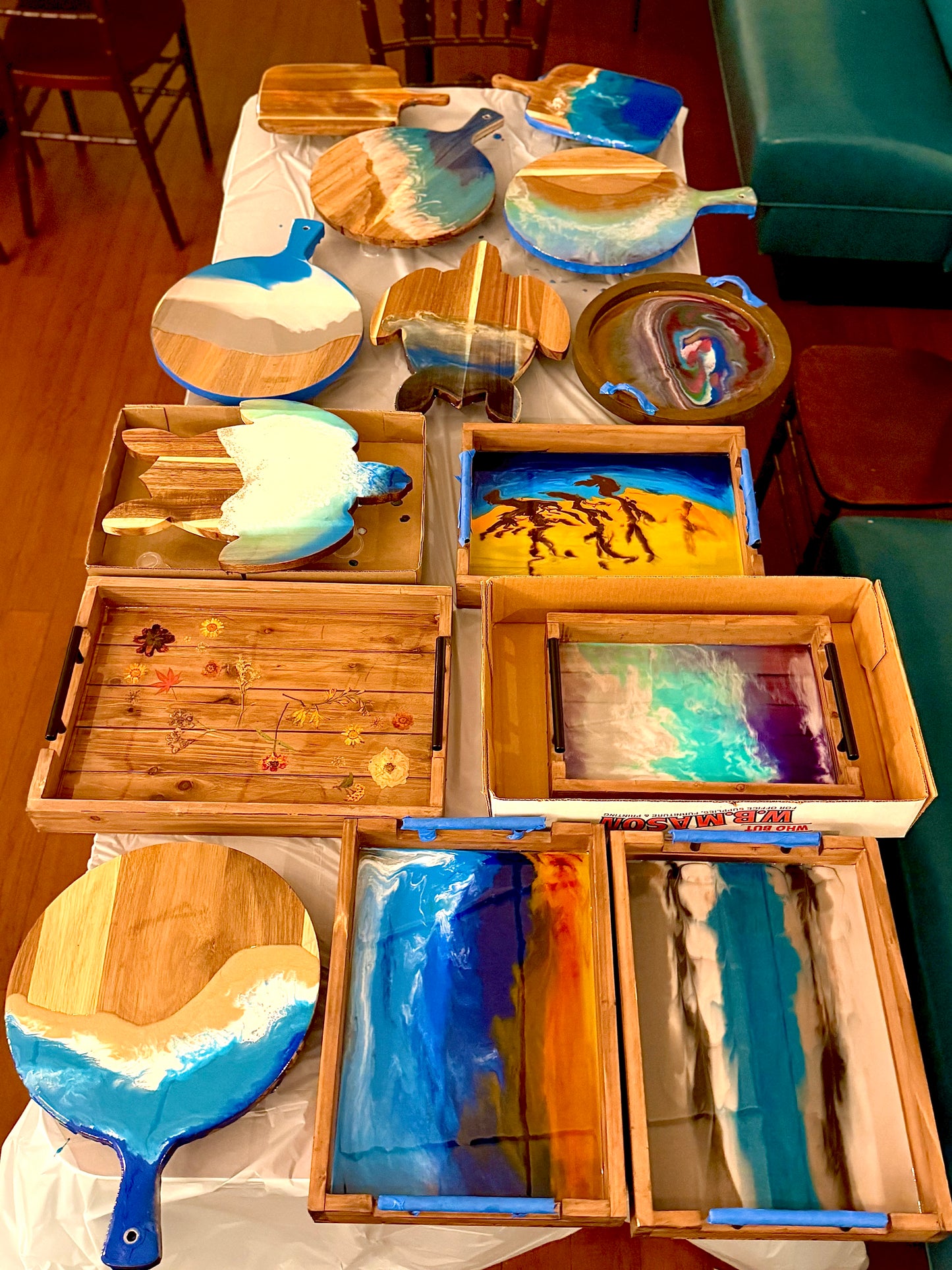 Resin Charcuterie Boards