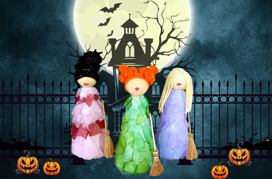 9/25/2025-Halloween Tumbled Glass Sanderson Sisters and Pumpkin Succulent Workshop @ BareWolf Brewing in Amesbury, MA