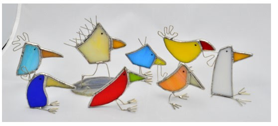 10/16/2026-Scrappy Bird Stained Glass Workshop w/ Glass After Hours @Art Workz Creative Studio (11 Chestnut st. 2nd floor Amesbury, MA)
