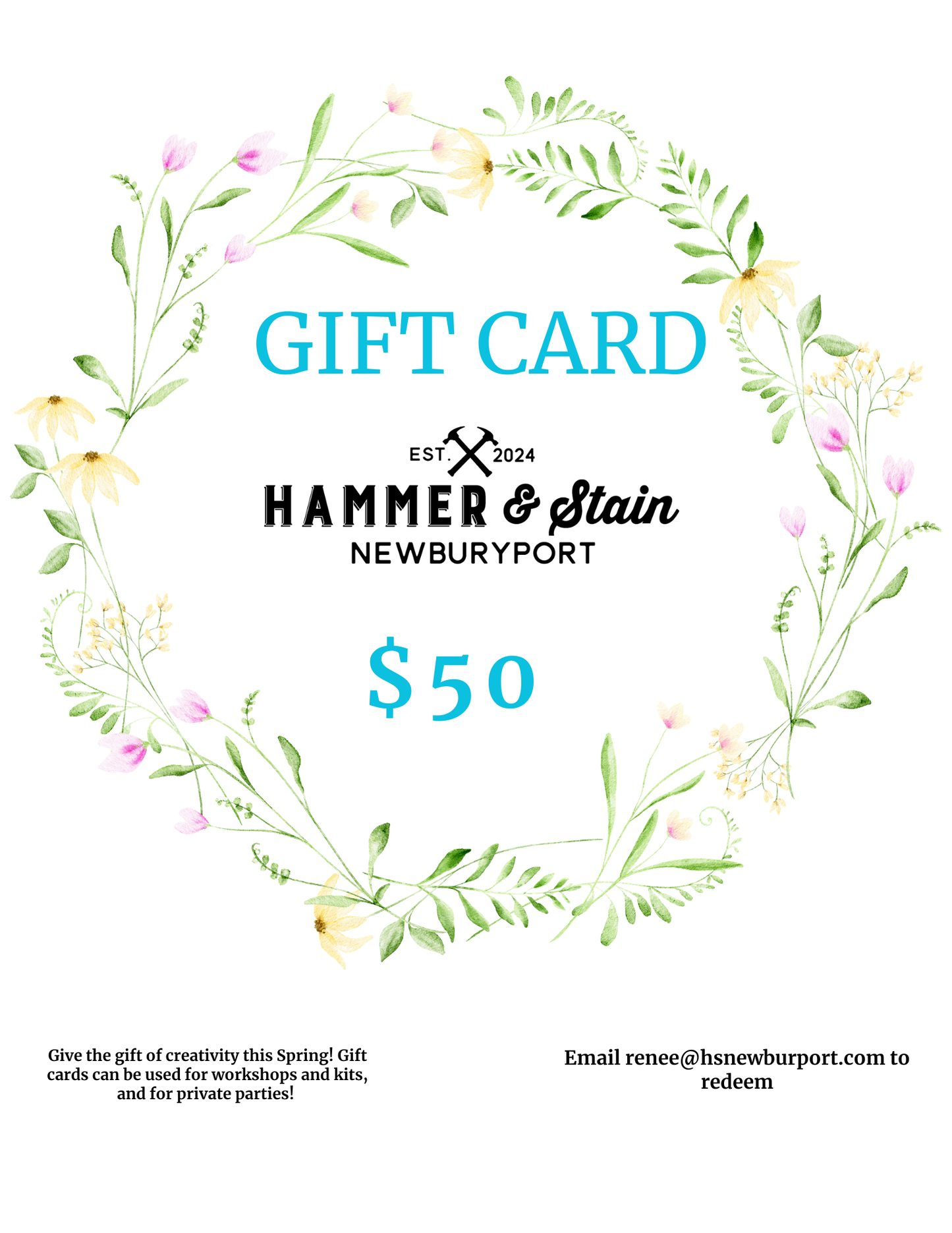 Hammer & Stain Newburyport Gift Card