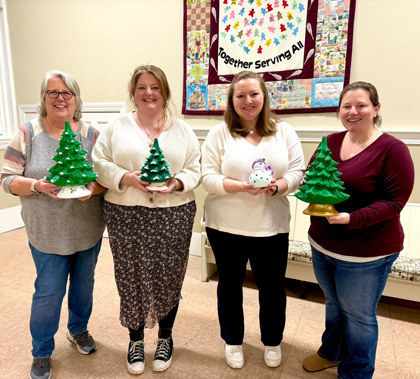 Paint Your Own Ceramic Christmas Tree, Vintage Truck or Gnome Tree take home kit!