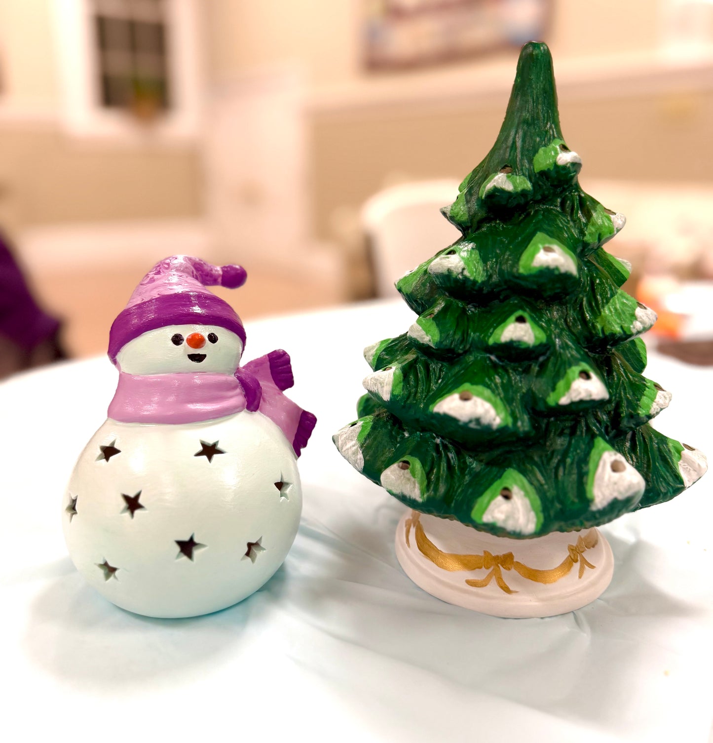Paint Your Own Ceramic Christmas Tree, Vintage Truck or Gnome Tree take home kit!