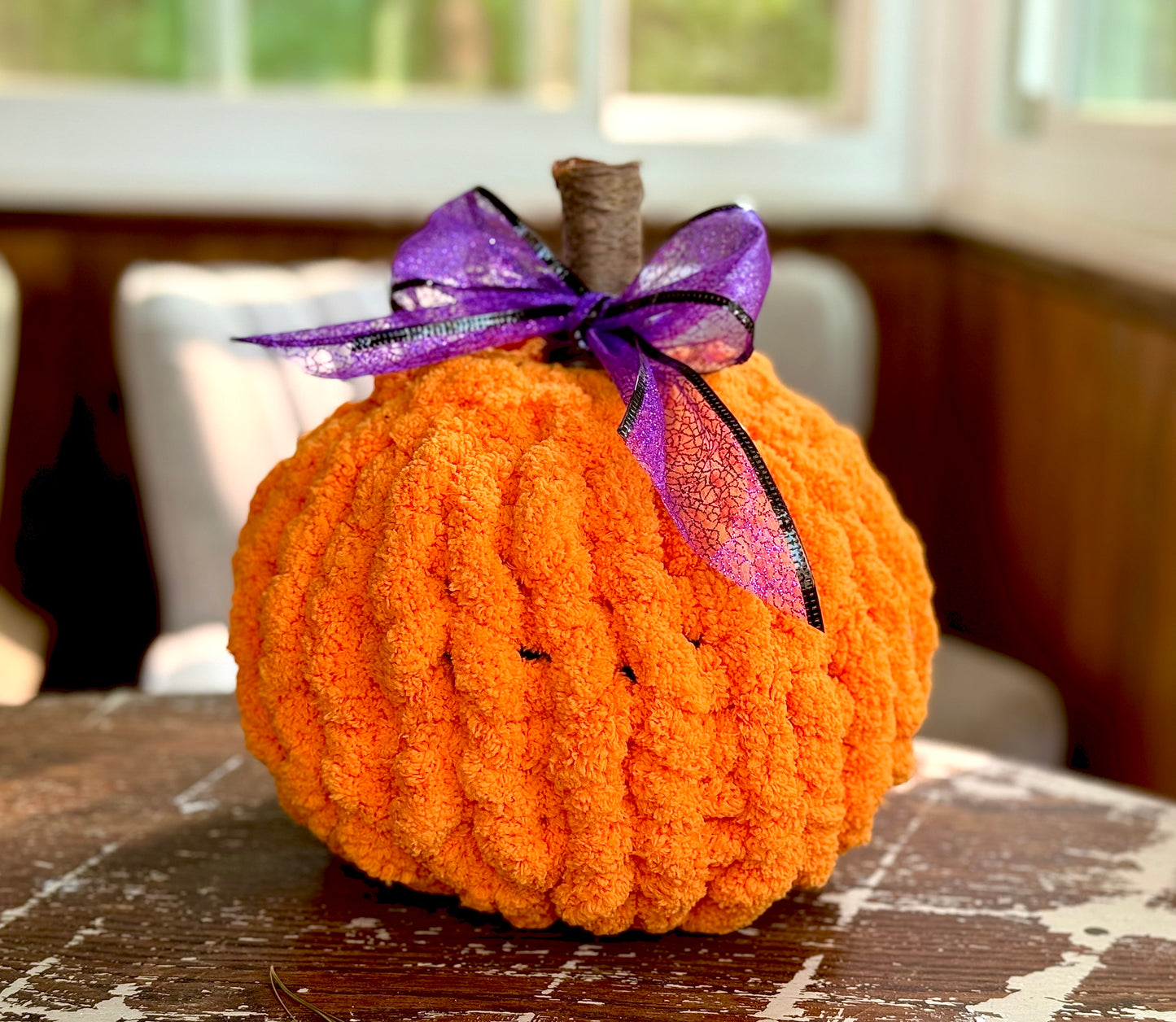 10/3/2025-Chunky Knit Pumpkin (scarf & blanket) Workshop @ Central Congregational Church