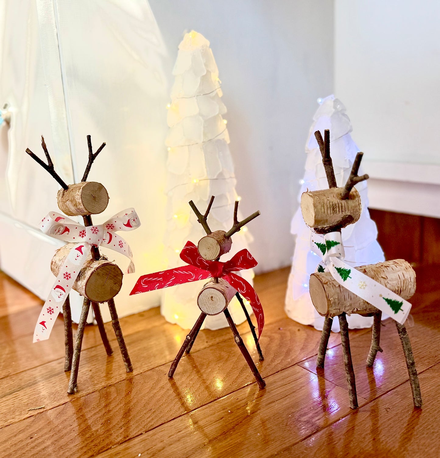 Reindeer Family and Sea Glass Tree Scene Take-Home Kits