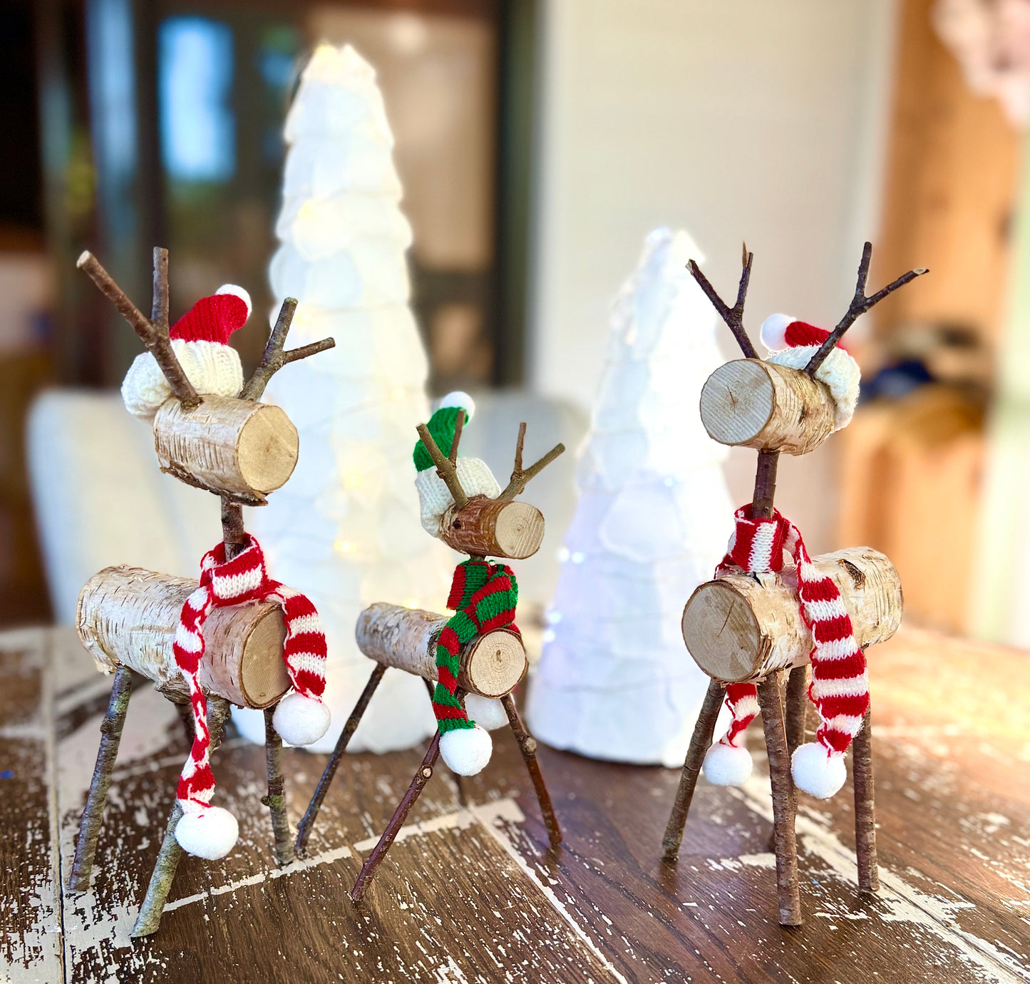 Reindeer Family and Sea Glass Tree Scene Take-Home Kits