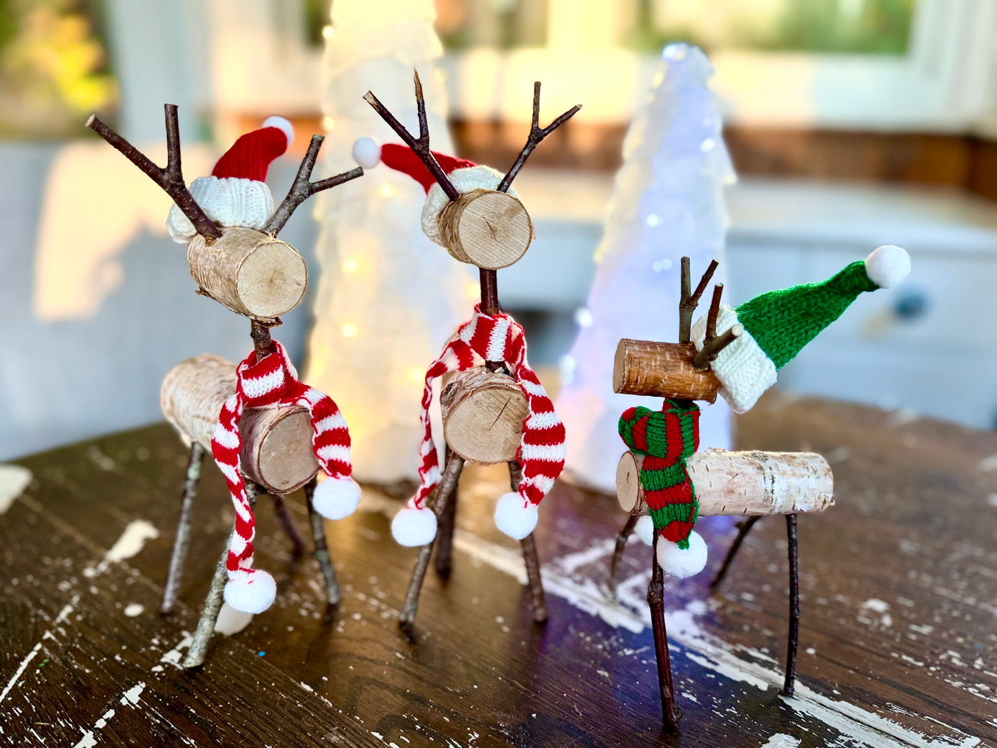 Reindeer Family and Sea Glass Tree Scene Take-Home Kits