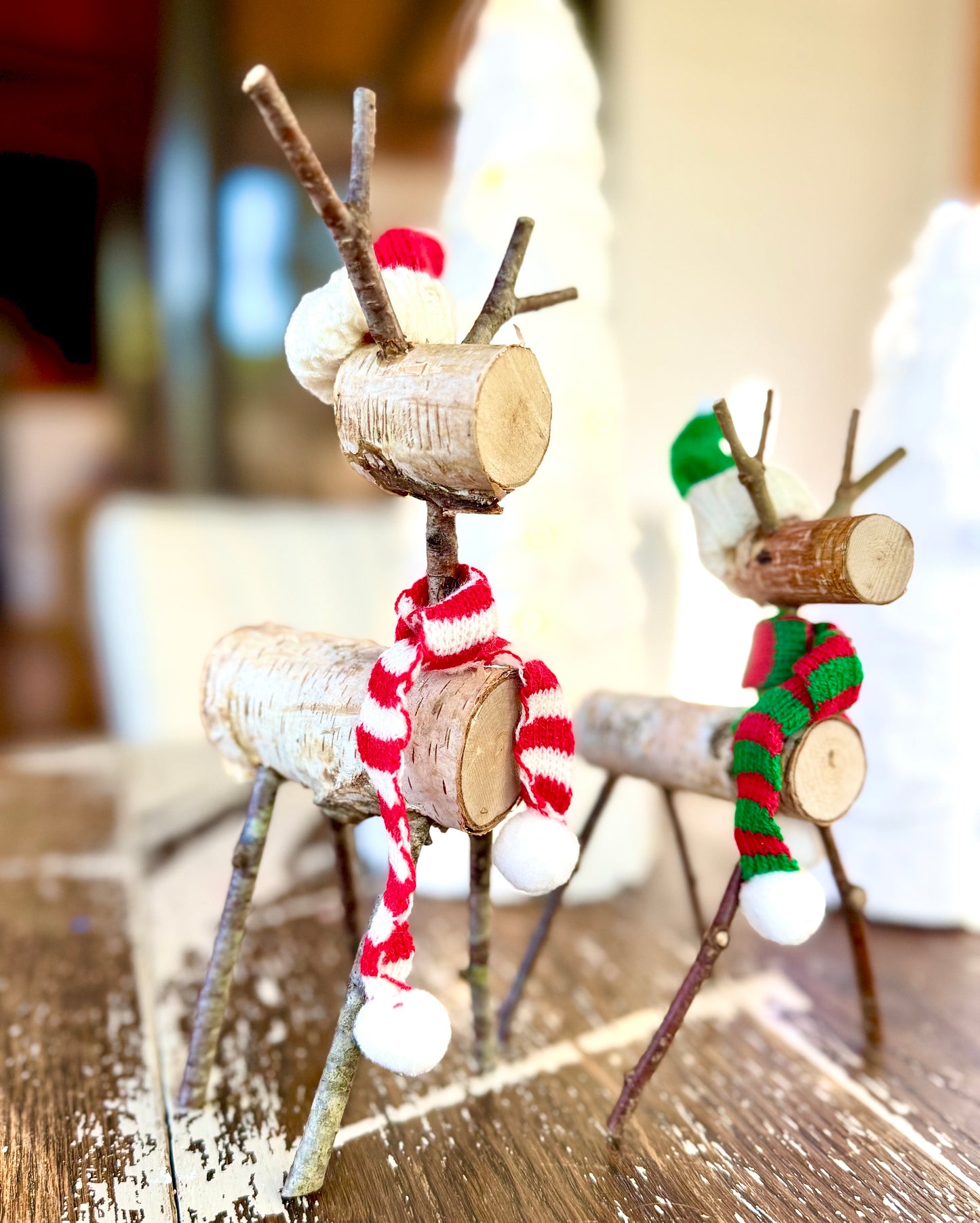 Reindeer Family and Sea Glass Tree Scene Take-Home Kits