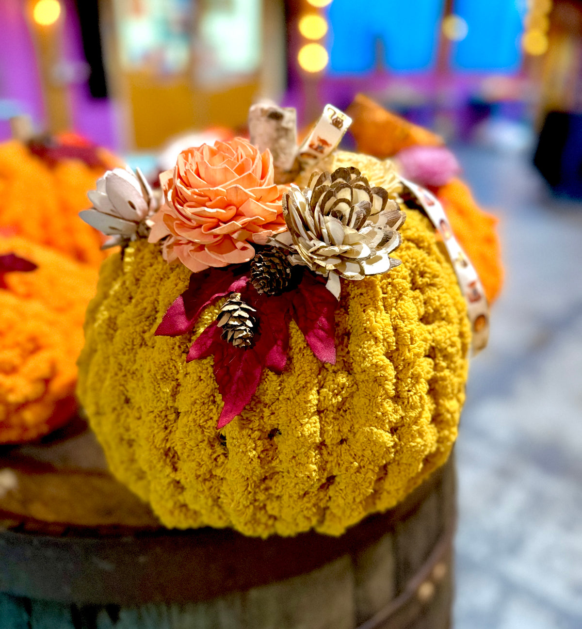 10/1/2026-Sip-n-Knit Chunky Pumpkin Workshop @ Art Workz Creative Studio