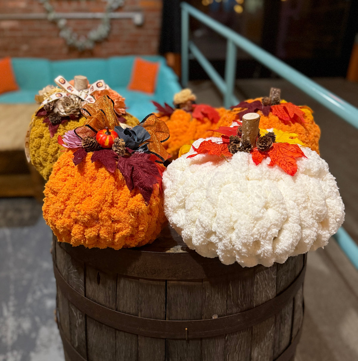 10/1/2026-Sip-n-Knit Chunky Pumpkin Workshop @ Art Workz Creative Studio