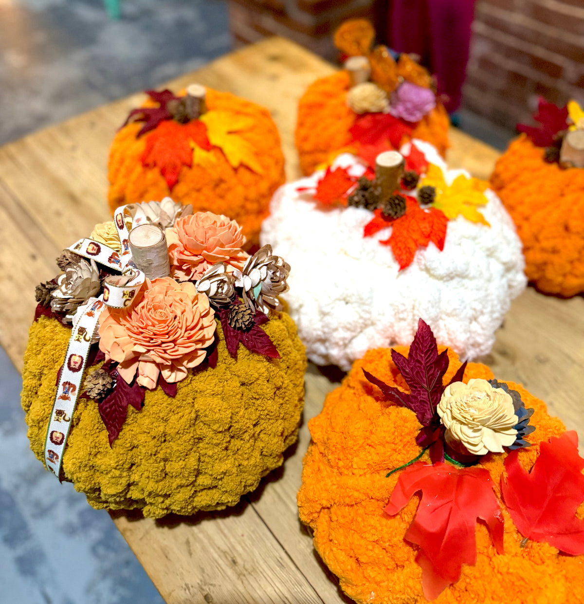 10/1/2026-Sip-n-Knit Chunky Pumpkin Workshop @ Art Workz Creative Studio