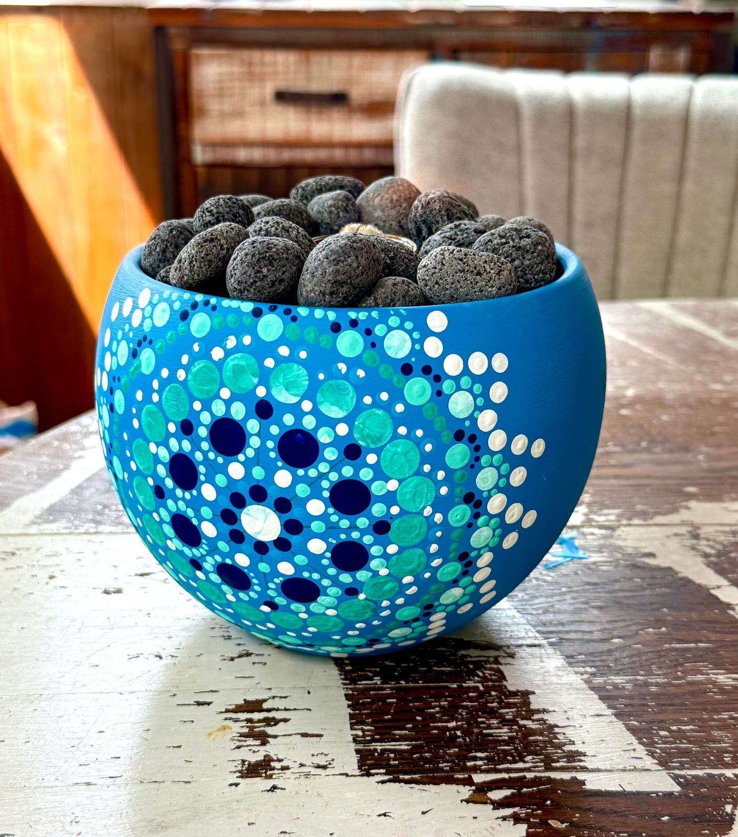 8/12/2026-Mandala Fire Bowl and Decoupage Flower Pot Workshop @Art Workz Creative Studio (11 Chestnut st. 2nd floor Amesbury, MA)