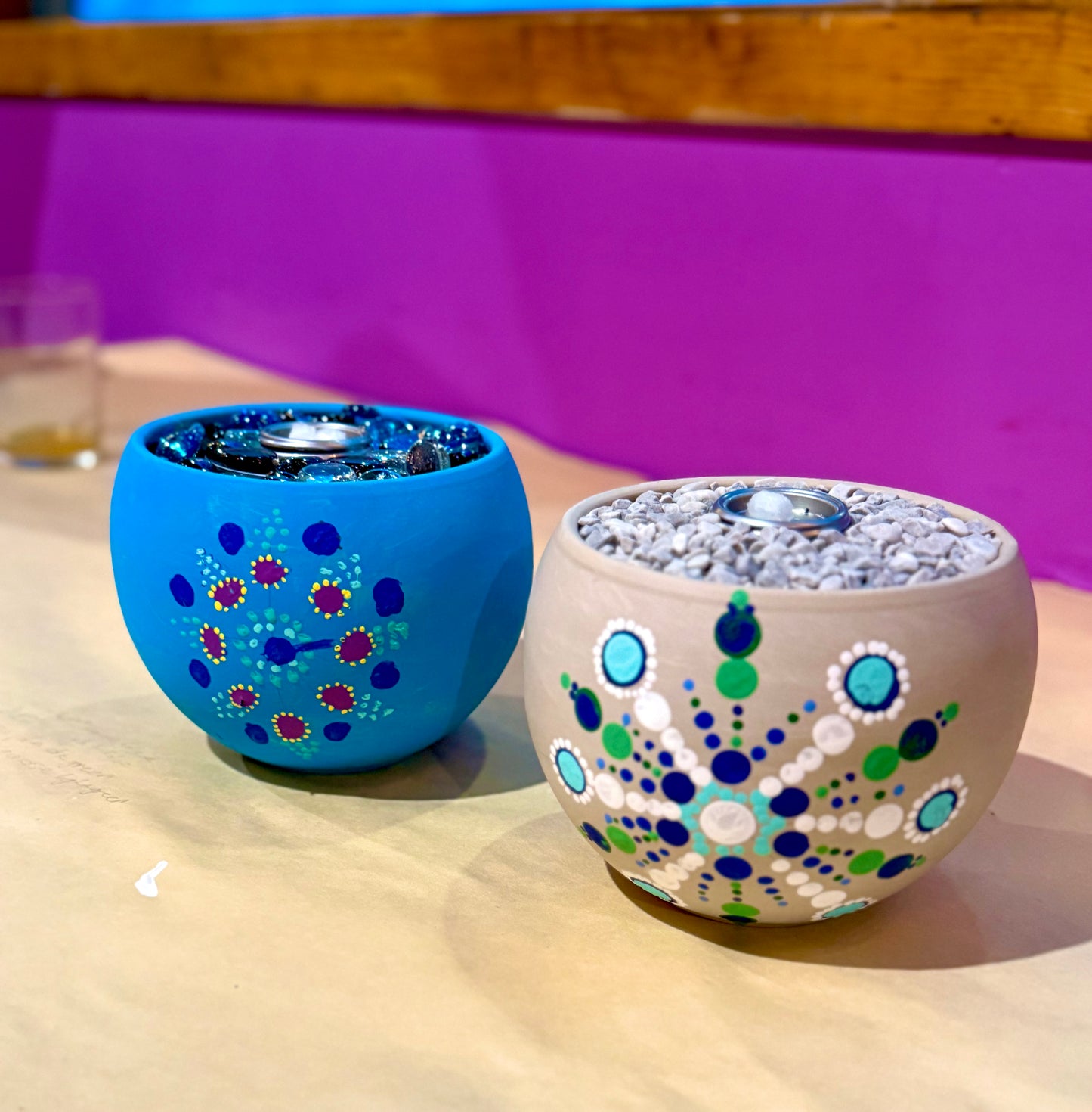 8/12/2026-Mandala Fire Bowl and Decoupage Flower Pot Workshop @Art Workz Creative Studio (11 Chestnut st. 2nd floor Amesbury, MA)