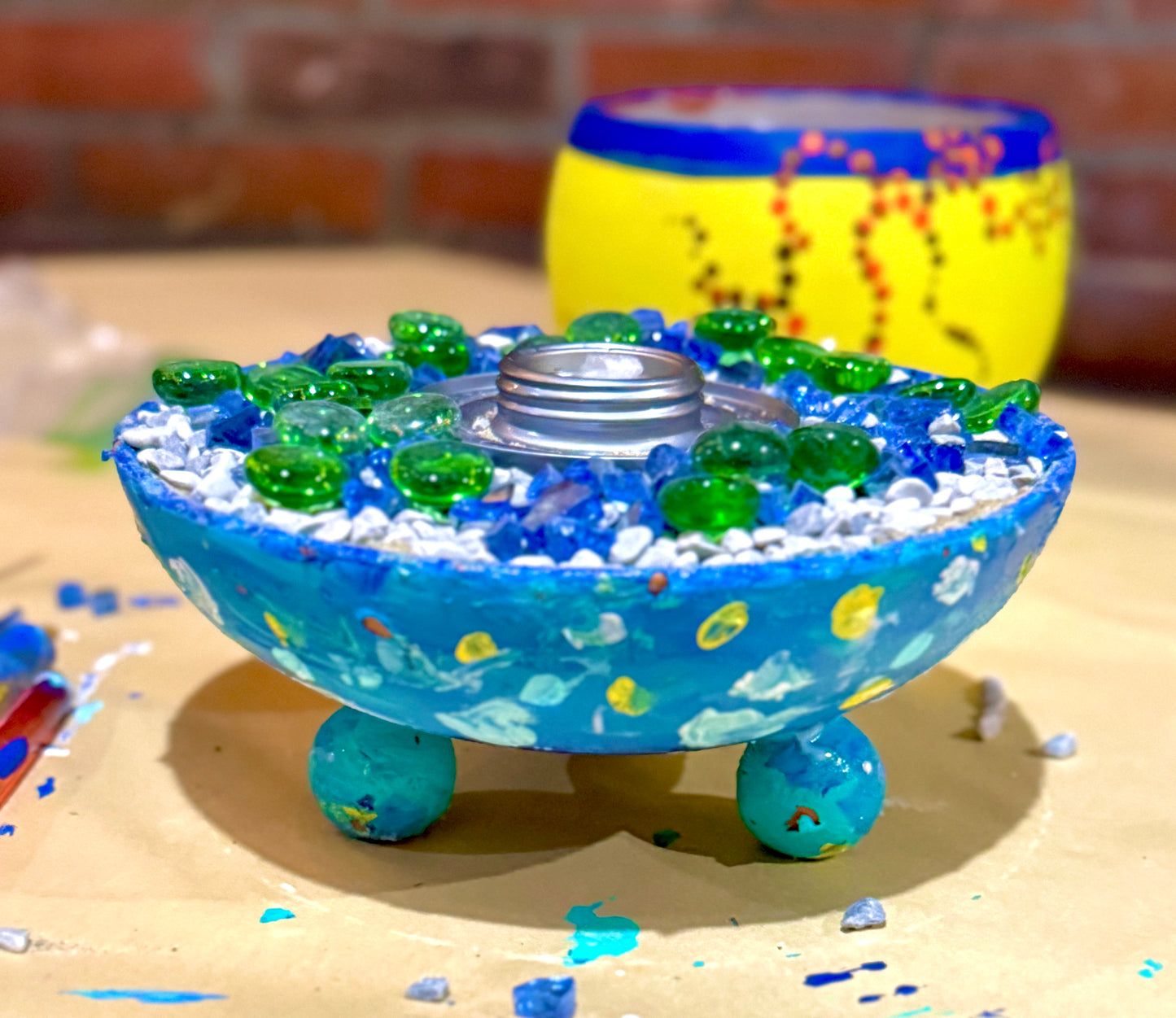 8/12/2026-Mandala Fire Bowl and Decoupage Flower Pot Workshop @Art Workz Creative Studio (11 Chestnut st. 2nd floor Amesbury, MA)
