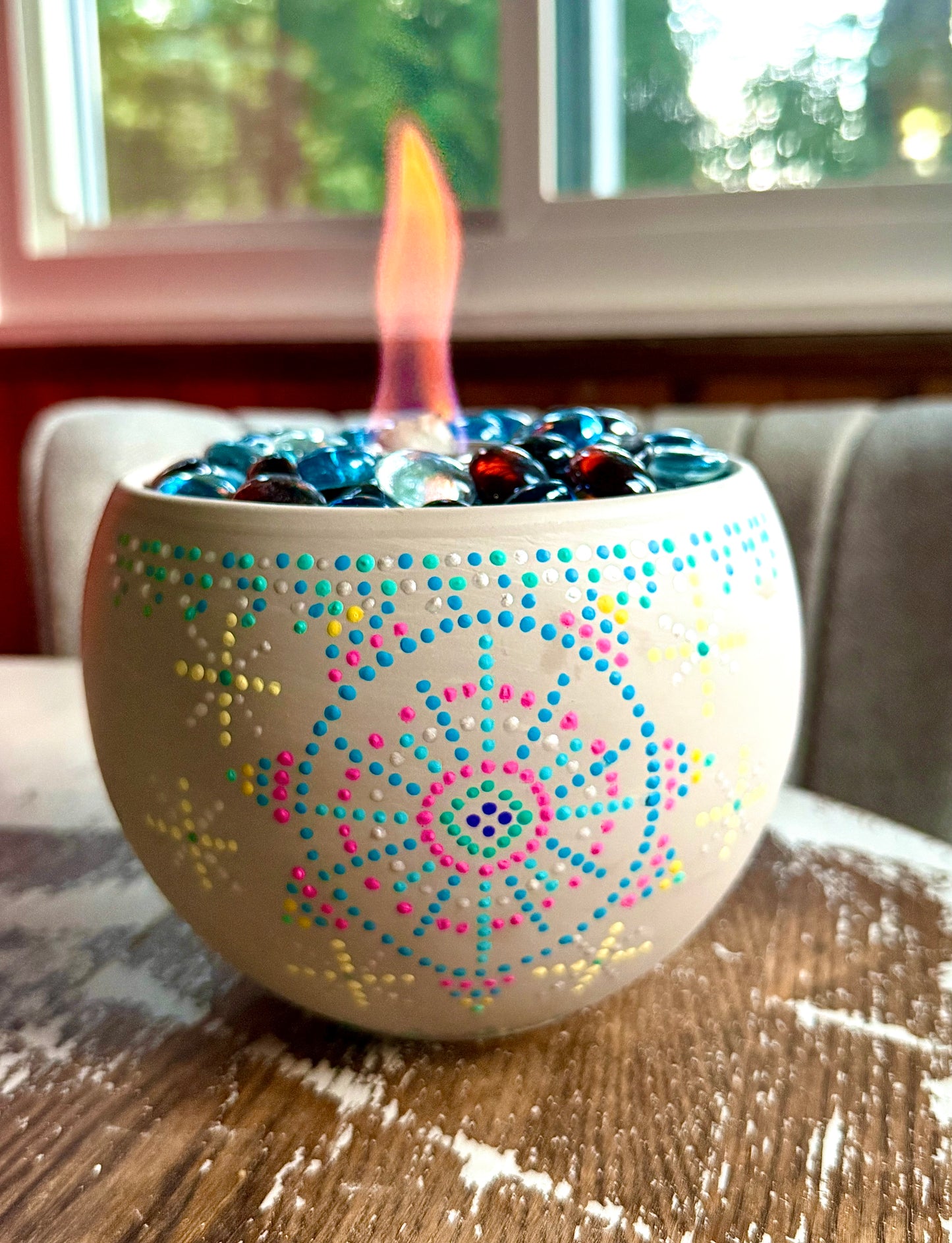 8/12/2026-Mandala Fire Bowl and Decoupage Flower Pot Workshop @Art Workz Creative Studio (11 Chestnut st. 2nd floor Amesbury, MA)