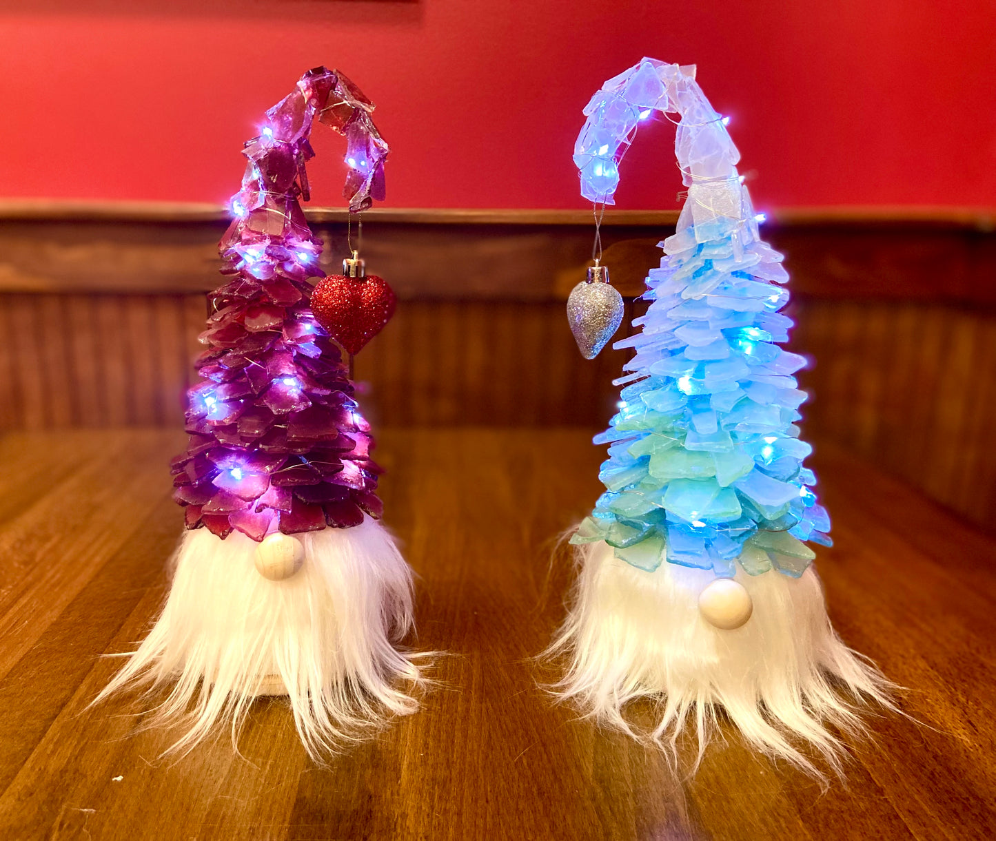 Tumbled Glass Projects (Trees, succulents, Gnomes & Wreaths)