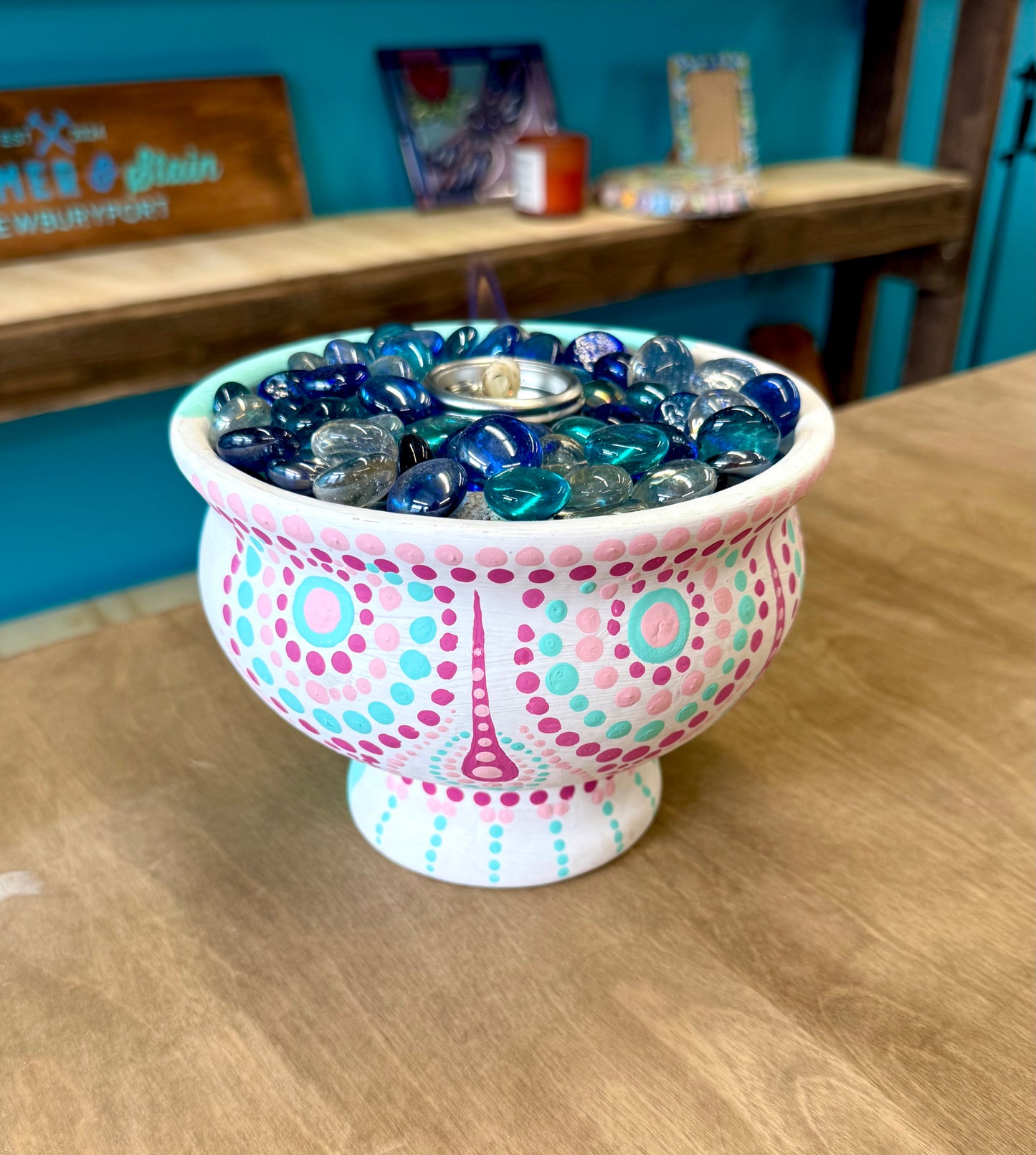 8/12/2026-Mandala Fire Bowl and Decoupage Flower Pot Workshop @Art Workz Creative Studio (11 Chestnut st. 2nd floor Amesbury, MA)