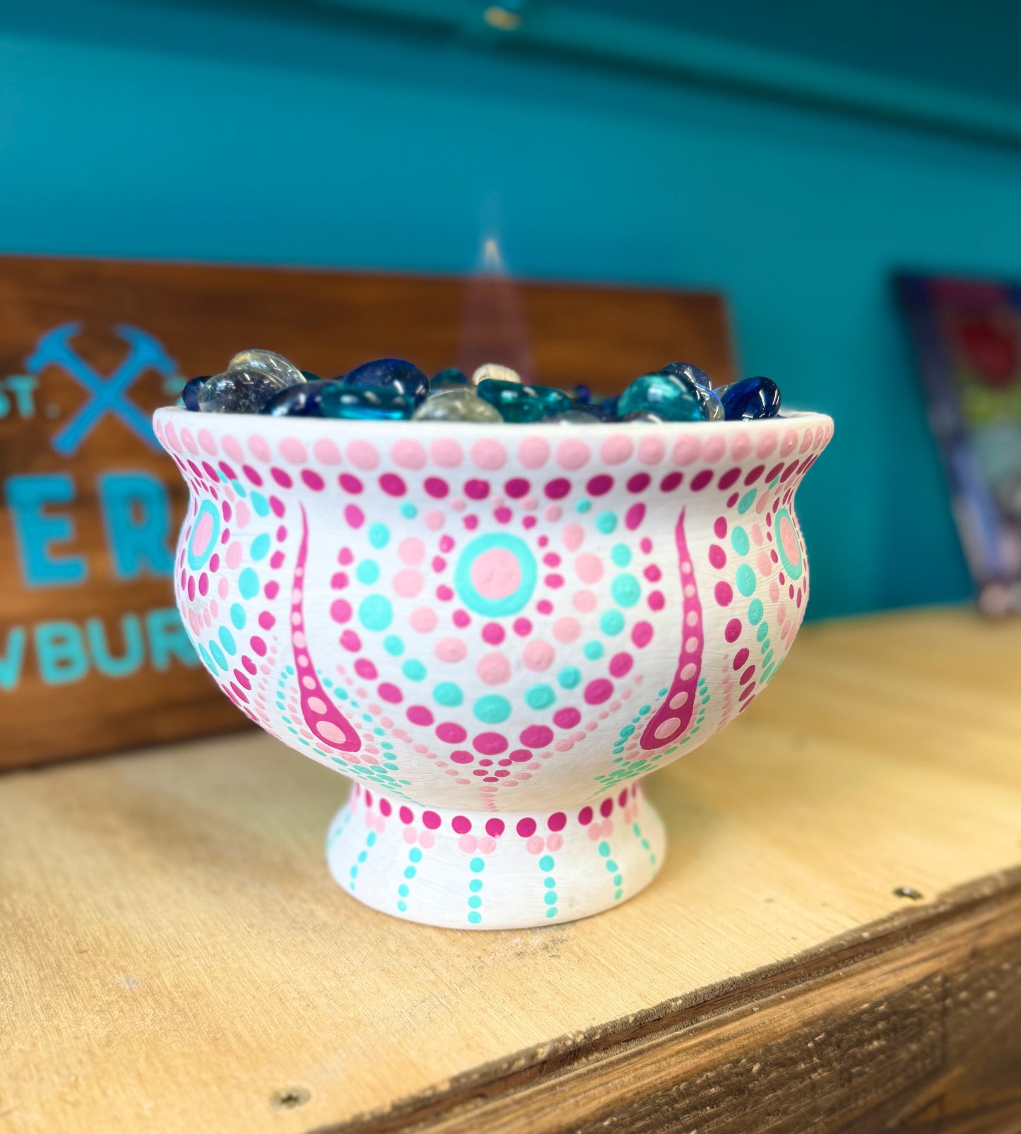 8/12/2026-Mandala Fire Bowl and Decoupage Flower Pot Workshop @Art Workz Creative Studio (11 Chestnut st. 2nd floor Amesbury, MA)