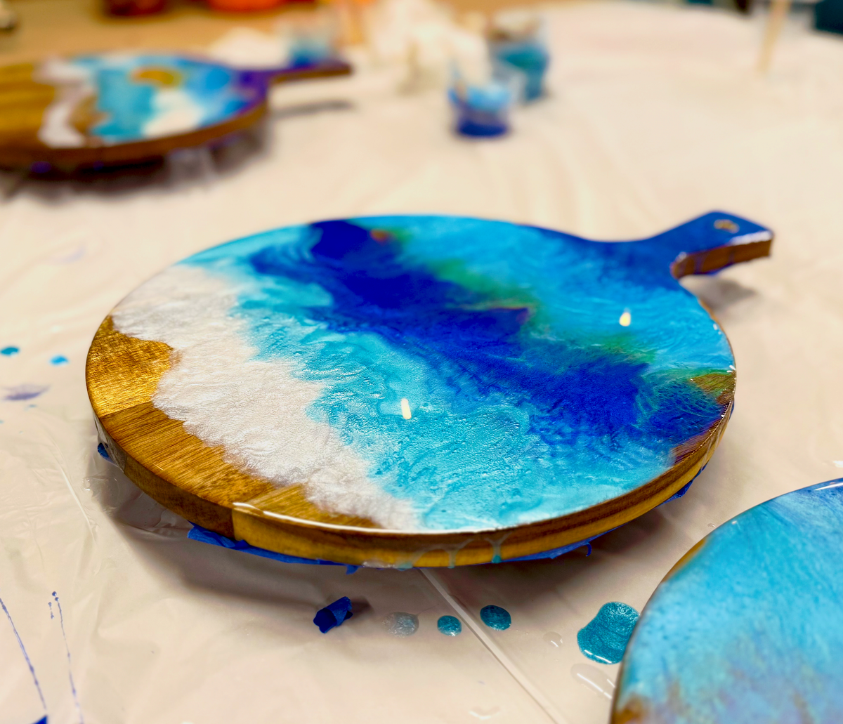 11/7/2026-Resin Charcuterie Board & Tray Workshop @ Art Workz Creative Studio