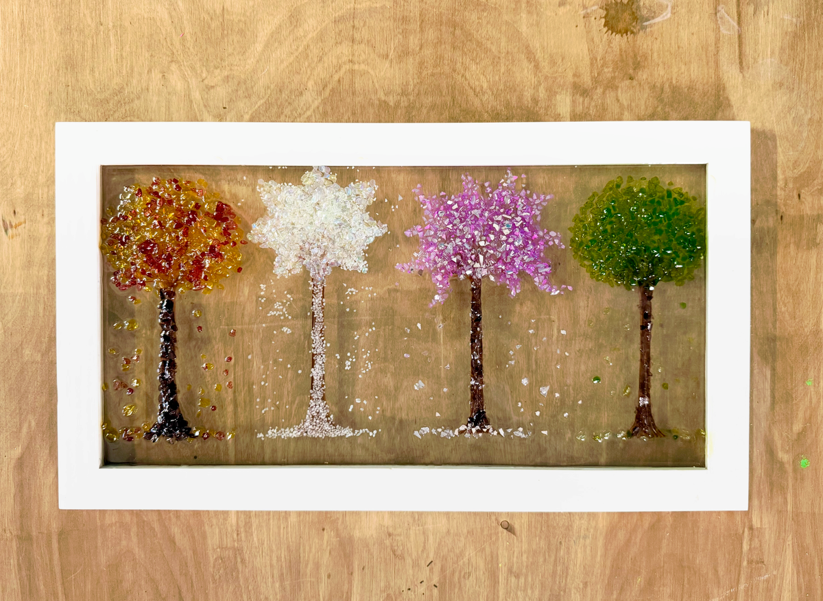 10/29/2026-Fall Framed Glass Workshop @Art Workz Creative Studio (11 Chestnut St. 2nd Floor) Amesbury