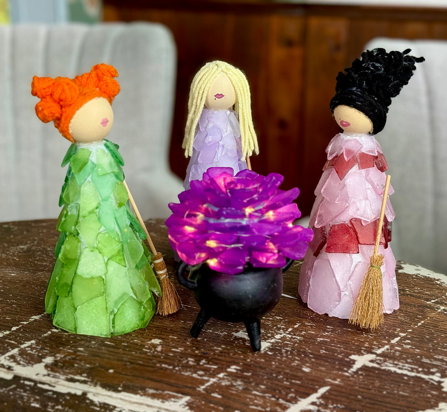 9/25/2025-Halloween Tumbled Glass Sanderson Sisters and Pumpkin Succulent Workshop @ BareWolf Brewing in Amesbury, MA