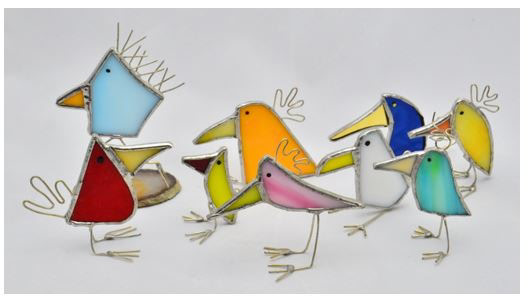 10/16/2026-Scrappy Bird Stained Glass Workshop w/ Glass After Hours @Art Workz Creative Studio (11 Chestnut st. 2nd floor Amesbury, MA)