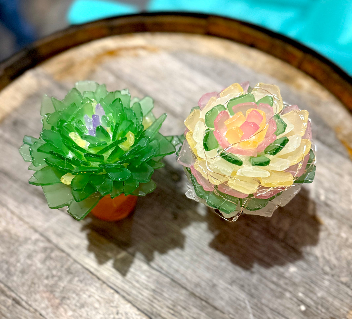 Tumbled Glass Projects (Trees, succulents, Gnomes & Wreaths)