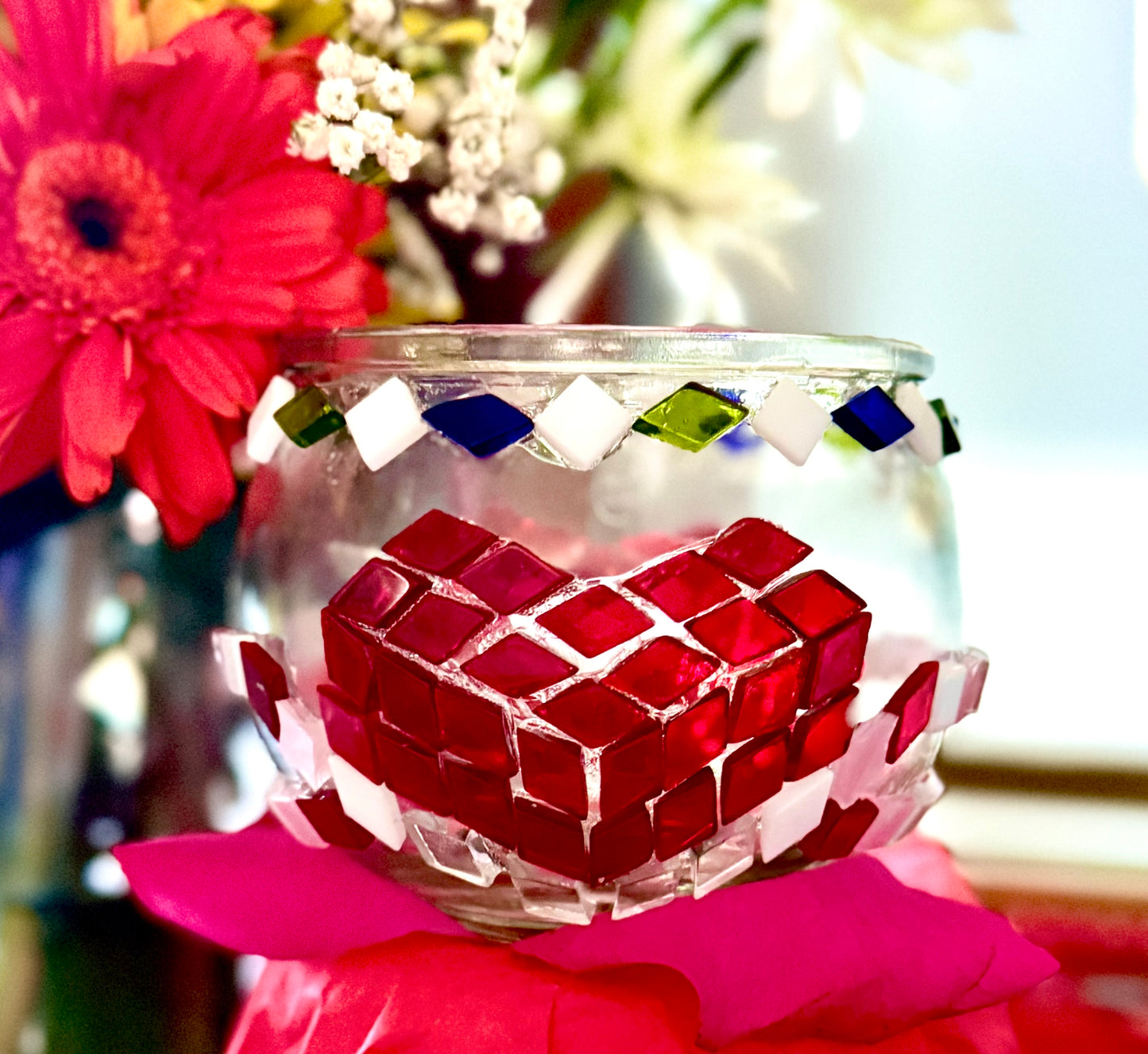 Mosaic Tea Light Holder Take-Home Kit