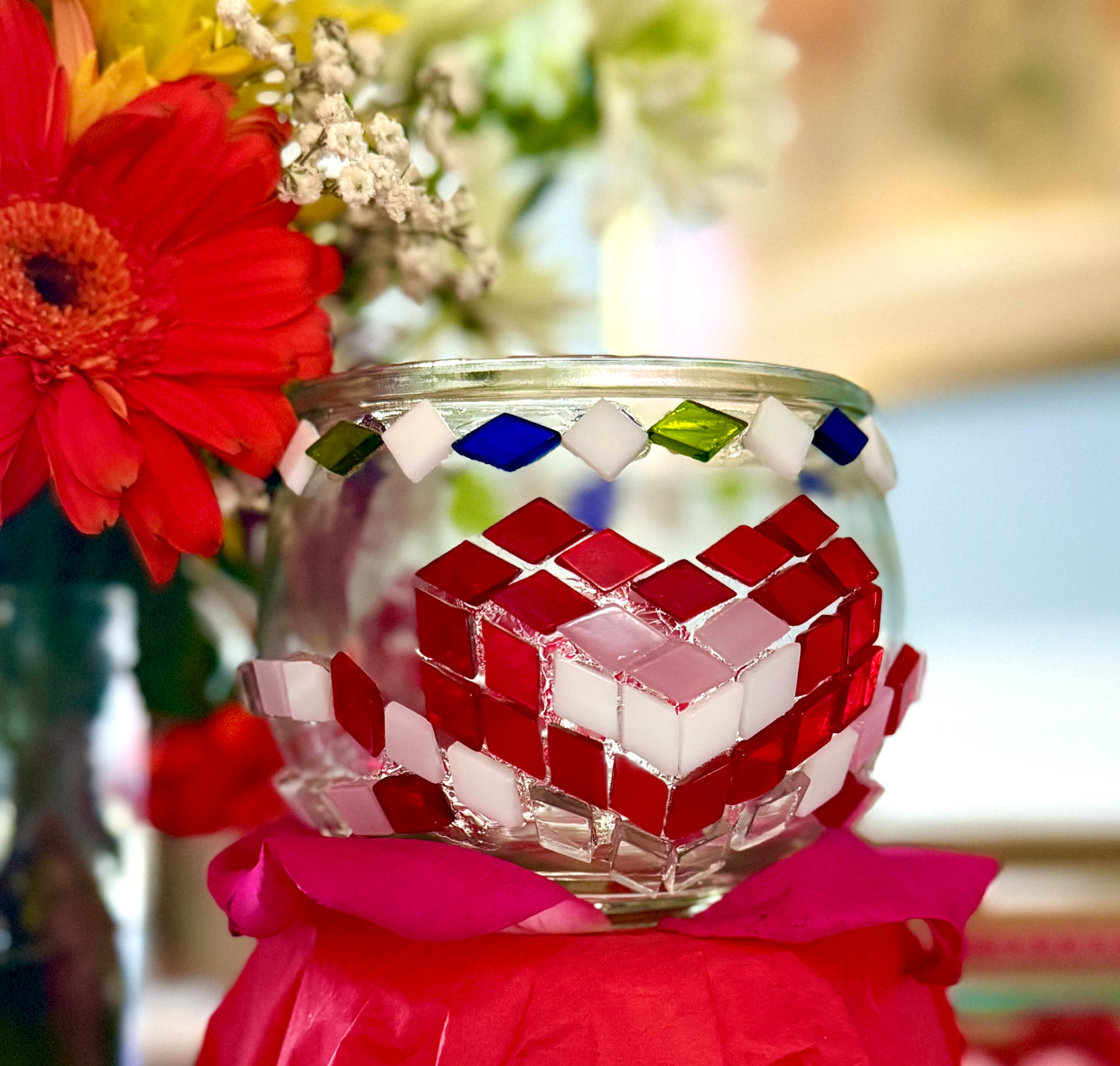 Mosaic Tea Light Holder Take-Home Kit