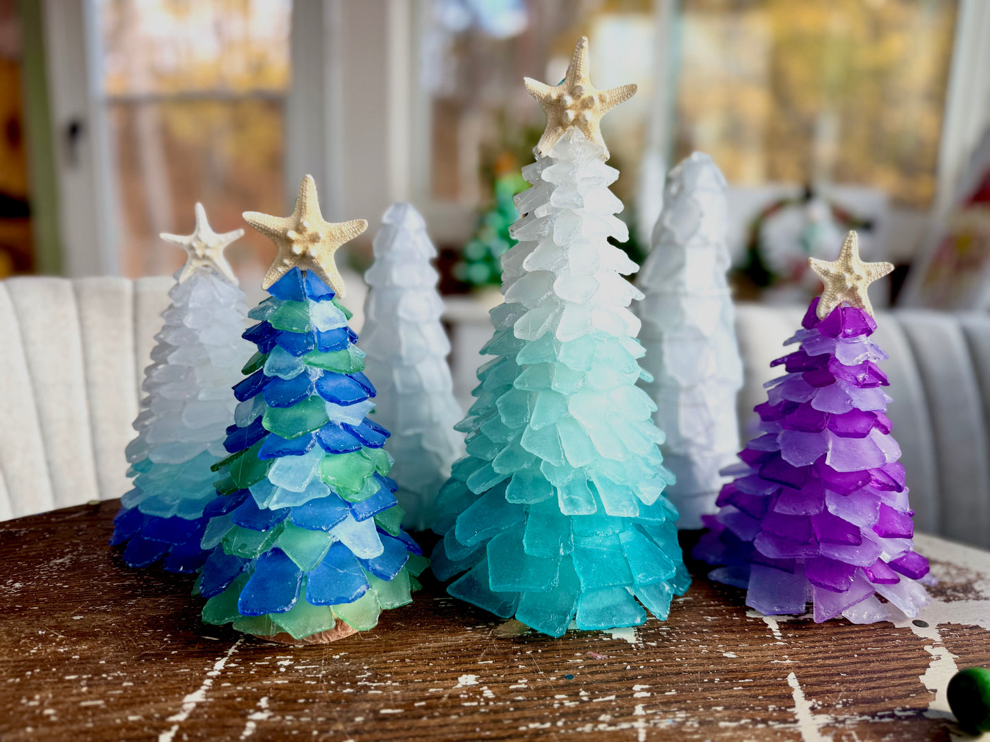Tumbled Glass Projects (Trees, succulents, Gnomes & Wreaths)