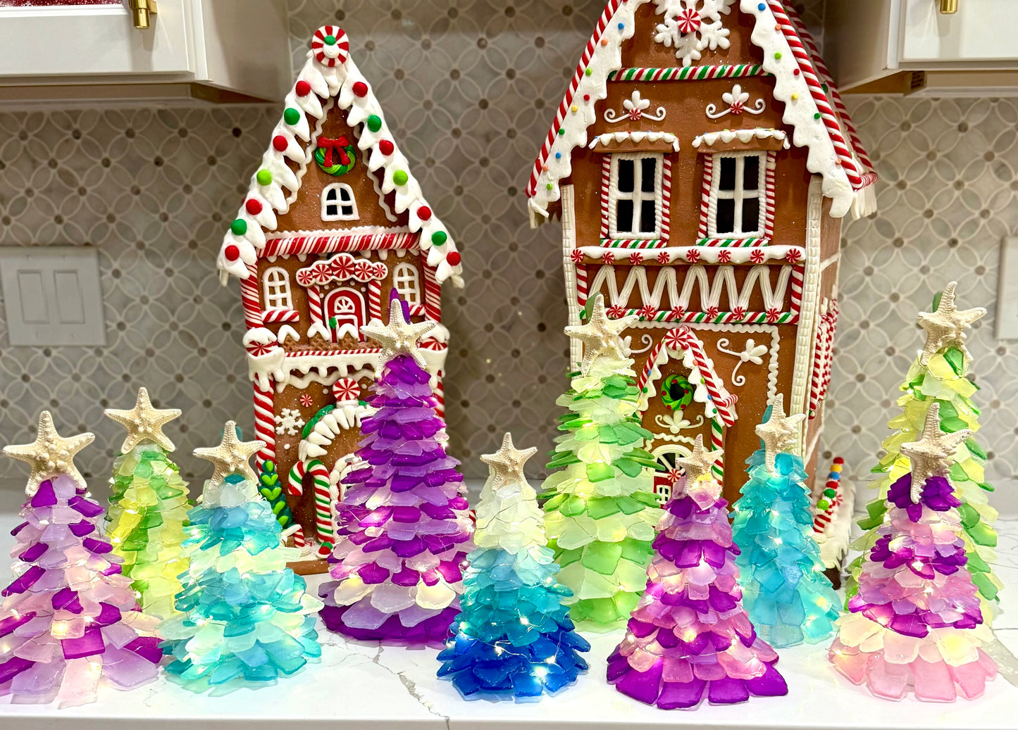 Tumbled Glass Projects (Trees, succulents, Gnomes & Wreaths)