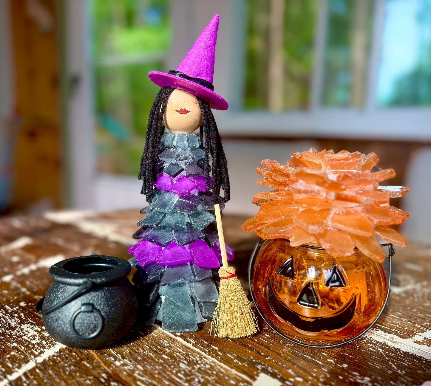 9/25/2025-Halloween Tumbled Glass Sanderson Sisters and Pumpkin Succulent Workshop @ BareWolf Brewing in Amesbury, MA