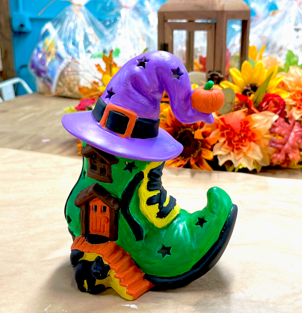 Halloween Ceramic Lamp & Light up Painting Kit