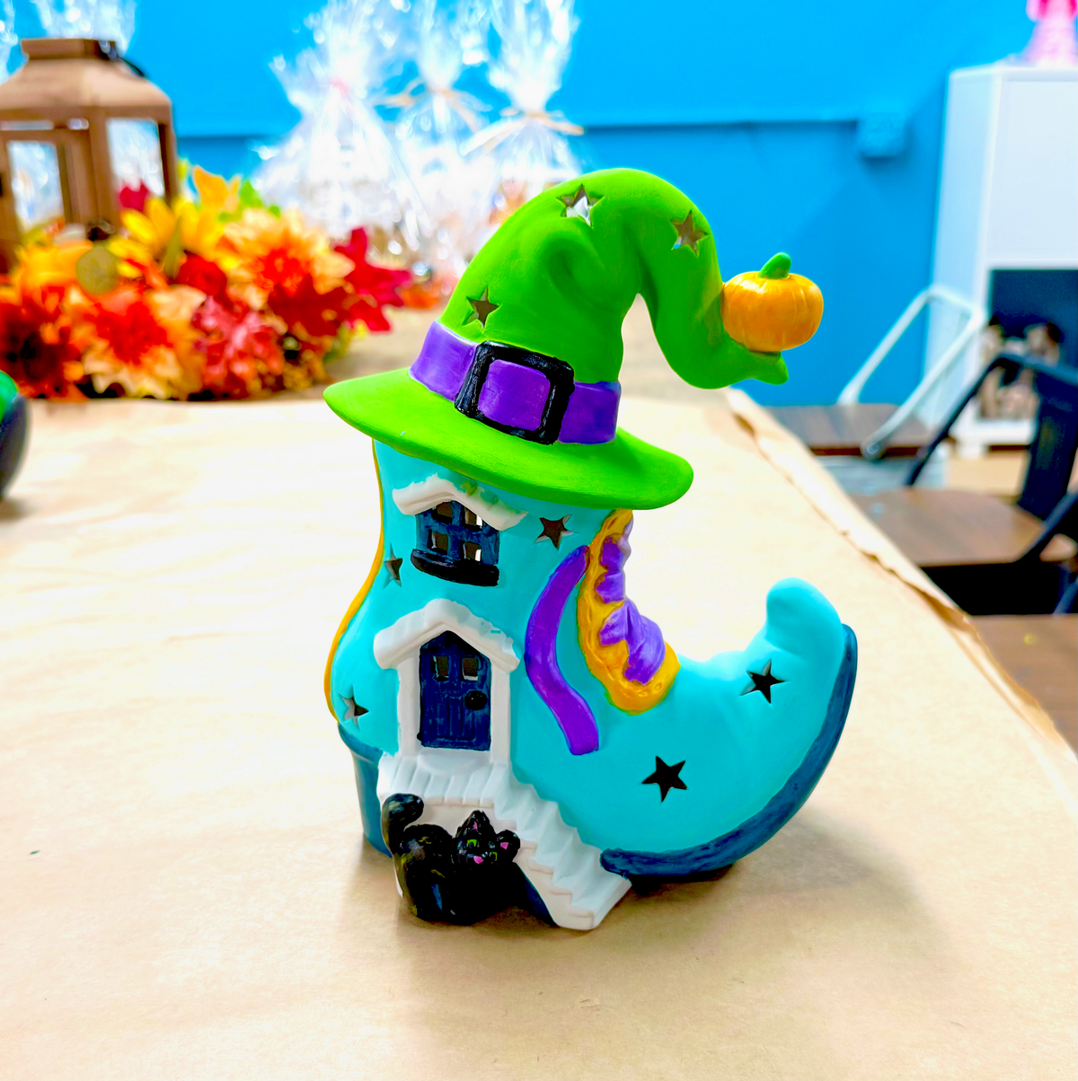 Halloween Ceramic Lamp & Light up Painting Kit